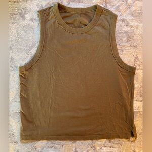 Lululemon Artifact Classic Fit Cotton Blend Tank Size 8